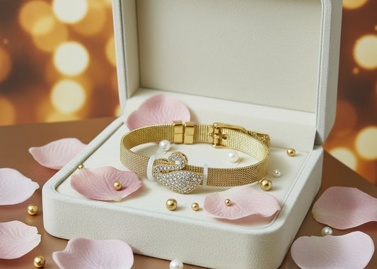 Golden Plated Duck design Watch Strap Bracelet
