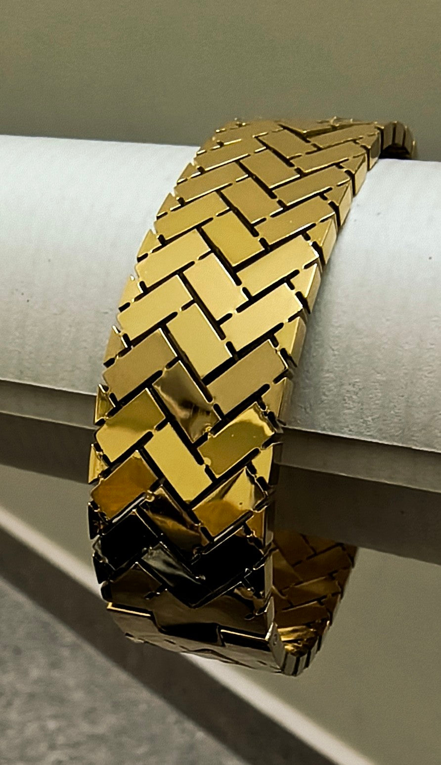 Golden Plate-ZigZag Design-Openable Kada
