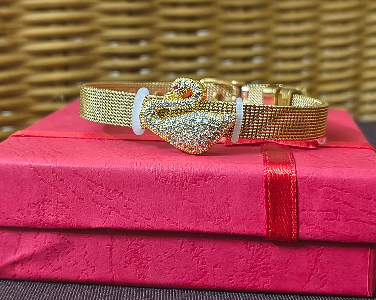 Golden Plated Duck design Watch Strap Bracelet