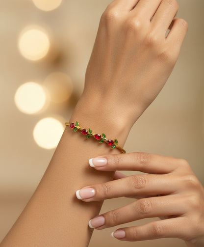 Golden Plated Tulip Magnet Bracelet