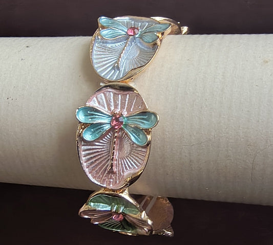 Golden Plated Multi-Color Stretchable Bracelets