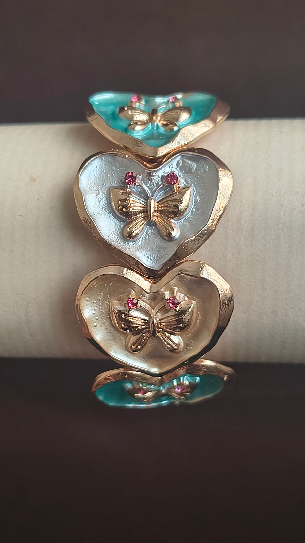 Golden Plated Multi-Color Stretchable Bracelets