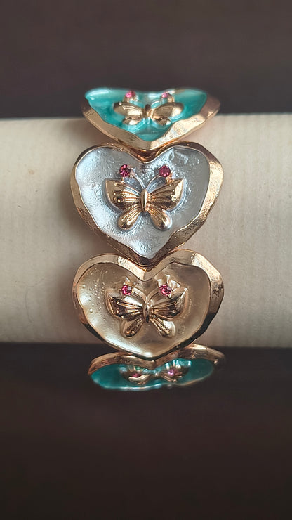 Golden Plated Multi-Color Stretchable Bracelets